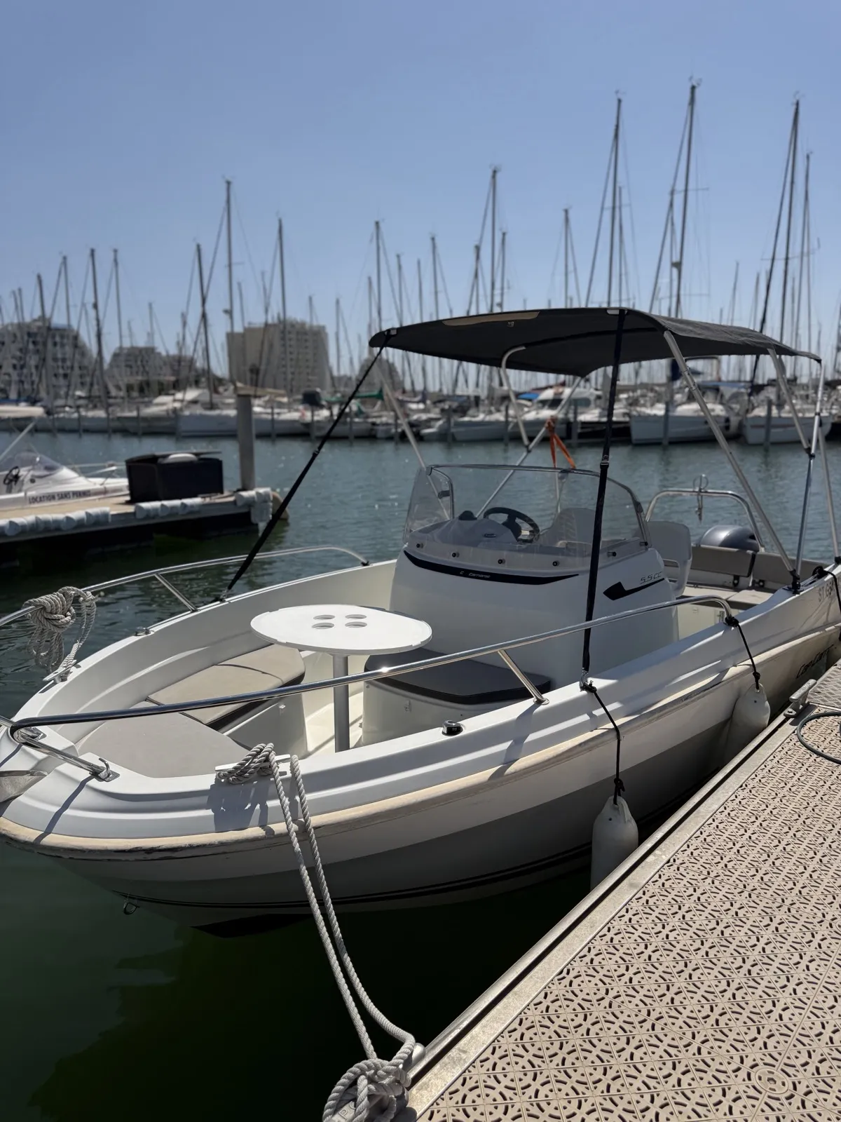 Cap Camarat Anna au ponton de La Grande-Motte