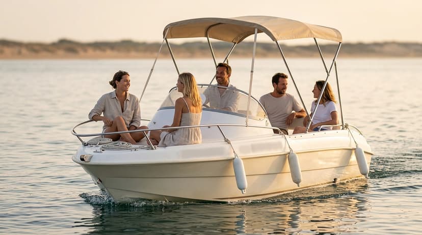 Location bateau sans permis 5 places à La Grande-Motte — Rivage base nautique Hérault